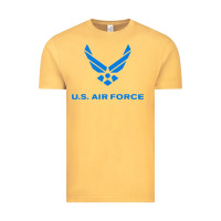 Vintage Mustard us force usaf distressed Vintage Tee - linhVisuals