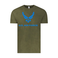 Vintage Olive us force usaf distressed Vintage Tee - linhVisuals