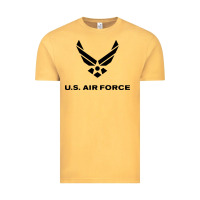 Vintage Mustard us air force usaf distressed Vintage Tee - linhVisuals