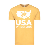 Vintage Mustard usa fight Vintage Tee - linhVisuals