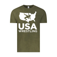 Vintage Olive usa fight Vintage Tee - linhVisuals