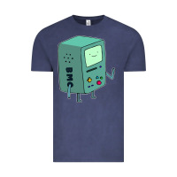Vintage Denim Bmo Adventure Time Vintage Tee - linhVisuals