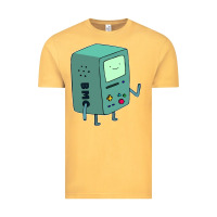 Vintage Mustard Bmo Adventure Time Vintage Tee - linhVisuals