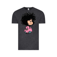 Vintage Black MAFALDA Vintage Tee - linhVisuals