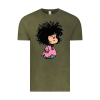 Vintage Olive MAFALDA Vintage Tee - linhVisuals