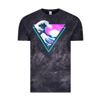 Cloud Black vaporwave aesthetic Vintage Tee - linhVisuals