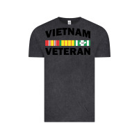 Vintage Black vietnam veteran flag Vintage Tee - linhVisuals