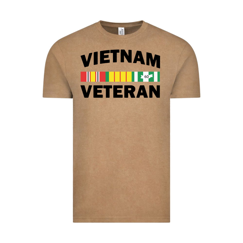Vietnam Veteran Flag Vintage Tee by linhVisuals | Teevron