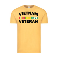 Vintage Mustard vietnam veteran flag Vintage Tee - linhVisuals