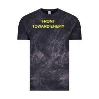 Cloud Black FRONT TOWARD ENEMY Vintage Tee - linhVisuals