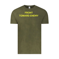 Vintage Olive FRONT TOWARD ENEMY Vintage Tee - linhVisuals