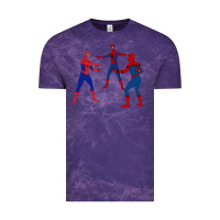 Cloud Purple spidey meme Vintage Tee - linhVisuals