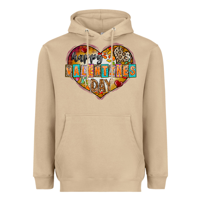Happy Valentınes Day Heavyweight Hoodie by CowhideDigitalArt | Teevron