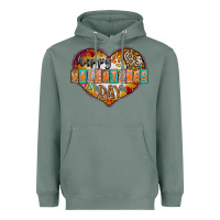 Sage Happy Valentınes Day Heavyweight Hoodie - CowhideDigitalArt