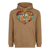 Toasted Coconut Happy Valentınes Day Heavyweight Hoodie - CowhideDigitalArt