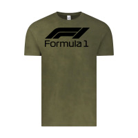 Vintage Olive formula 1 Vintage Tee - linhVisuals