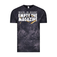 Cloud Black when in doubt empty the magazine Vintage Tee - linhVisuals