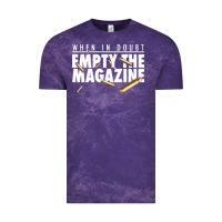 Cloud Purple when in doubt empty the magazine Vintage Tee - linhVisuals