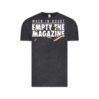 Vintage Black when in doubt empty the magazine Vintage Tee - linhVisuals
