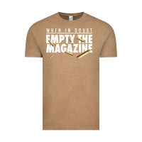 Vintage Coffee when in doubt empty the magazine Vintage Tee - linhVisuals