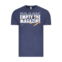 Vintage Denim when in doubt empty the magazine Vintage Tee - linhVisuals