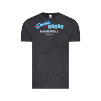 Vintage Black roadhouse double deuce Vintage Tee - linhVisuals