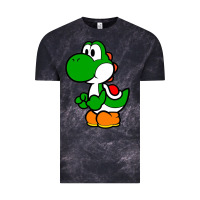 Cloud Black Yoshi Green Vintage Tee - linhVisuals