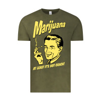 Vintage Olive the marijuana weed Vintage Tee - linhVisuals