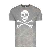 Cloud Rock skull crossbones Vintage Tee - linhVisuals