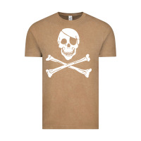 Vintage Coffee skull crossbones Vintage Tee - linhVisuals