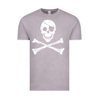 Vintage Zinc skull crossbones Vintage Tee - linhVisuals