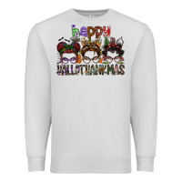 Dove Grey happy hallothanksmas Premium Sweatshirt - SublimationCraftShop