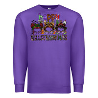 Purple happy hallothanksmas Premium Sweatshirt - SublimationCraftShop