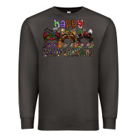 Smoke happy hallothanksmas Premium Sweatshirt - SublimationCraftShop