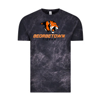 Cloud Black georgetown college tiger Vintage Tee - linhVisuals