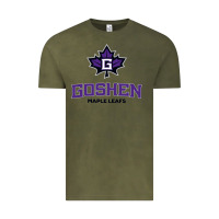 Vintage Olive goshen college maple leafs2 vectorized Vintage Tee - linhVisuals