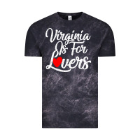 Cloud Black virginia is for lovers Vintage Tee - linhVisuals