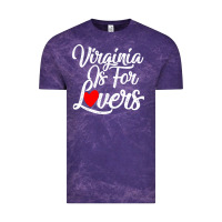 Cloud Purple virginia is for lovers Vintage Tee - linhVisuals