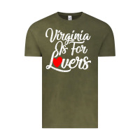 Vintage Olive virginia is for lovers Vintage Tee - linhVisuals
