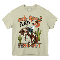 Mossy buck around and find out rodeo cowboy Heavy Core Tee - MaliasSmallBusiness