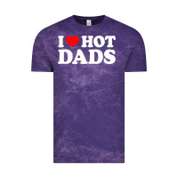Cloud Purple i love hot dads shirt i heart Vintage Tee - linhVisuals