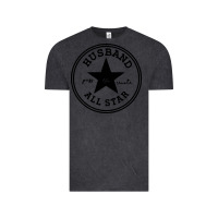 Vintage Black all star husband Vintage Tee - linhVisuals