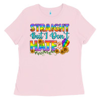 Bubblegum Pink LGBTQ+ Straight But I Don't Hate Ladies Tee - BundleAndBundleShop