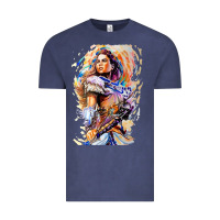 Vintage Denim ALOY - HORIZON FORBIDDEN WEST Vintage Tee - linhVisuals