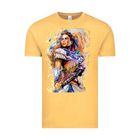 Vintage Mustard ALOY - HORIZON FORBIDDEN WEST Vintage Tee - linhVisuals