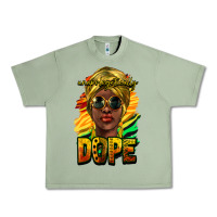 Oil Green unapologetically dope afro Urban Heavy Tee - NancyCooperArtShop