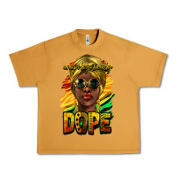 Peanut Butter unapologetically dope afro Urban Heavy Tee - NancyCooperArtShop