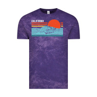 Cloud Purple vintage california wave surf retro 80s california beach surfing Vintage Tee - linhVisuals