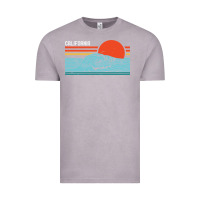 Vintage Zinc vintage california wave surf retro 80s california beach surfing Vintage Tee - linhVisuals