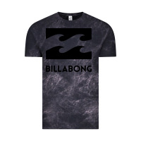 Cloud Black billabong Vintage Tee - linhVisuals